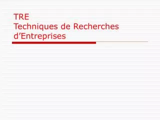 tre techniques de recherches d entreprises