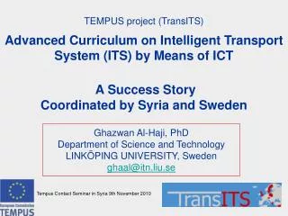TEMPUS project (TransITS)