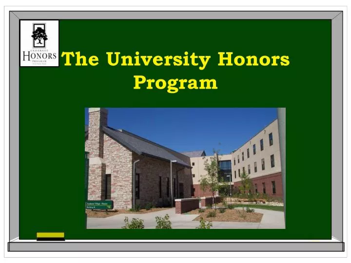 the university honors program