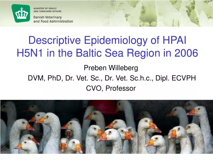 descriptive epidemiology of hpai h5n1 in the baltic sea region in 2006