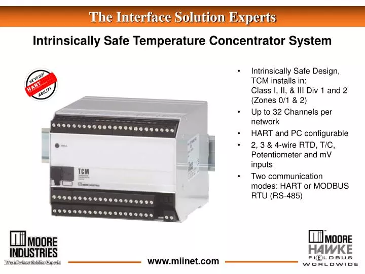 intrinsically safe temperature concentrator system