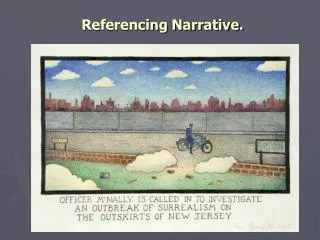 Referencing Narrative.
