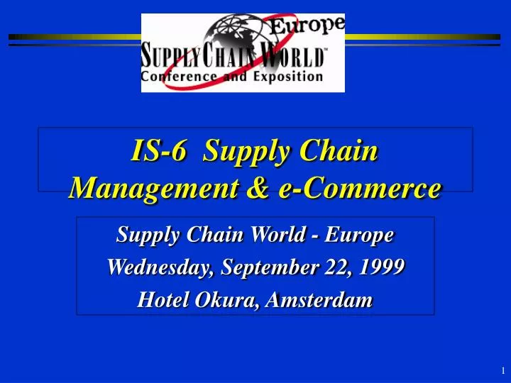 is 6 supply chain management e commerce