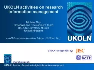 UKOLN is supported by: