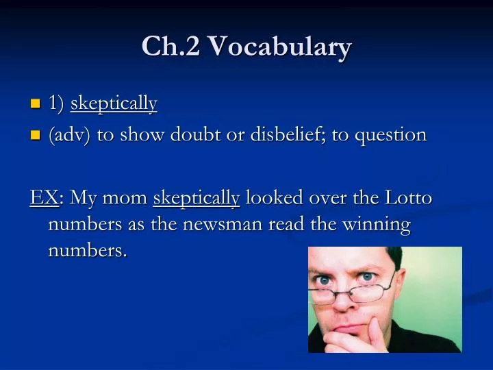ch 2 vocabulary