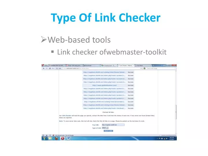 type of link checker