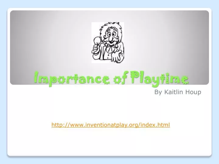 importance of playtime