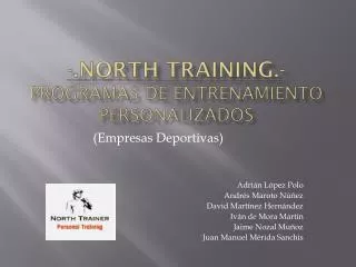 north training programas de entrenamiento personalizados