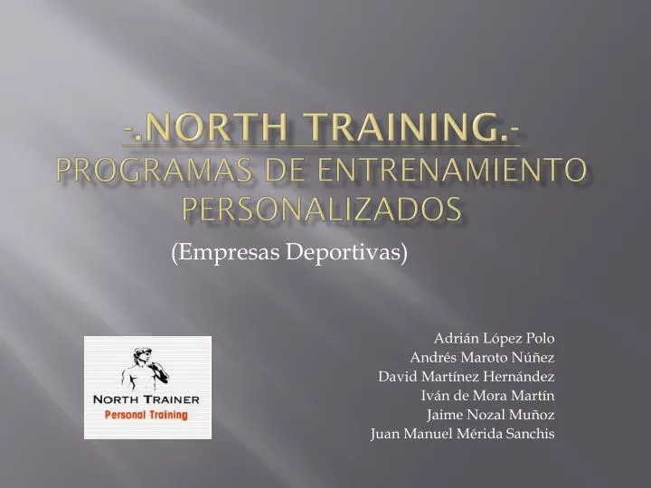 north training programas de entrenamiento personalizados