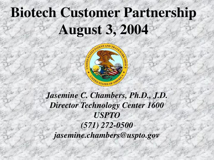 biotech customer partnership august 3 2004
