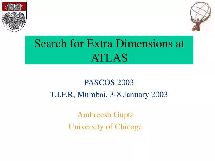 search for extra dimensions at atlas