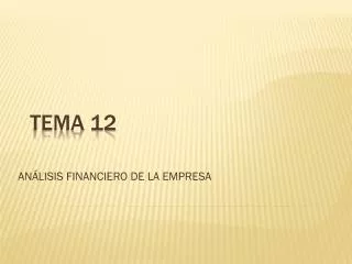 an lisis financiero de la empresa