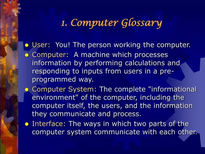 1 computer glossary