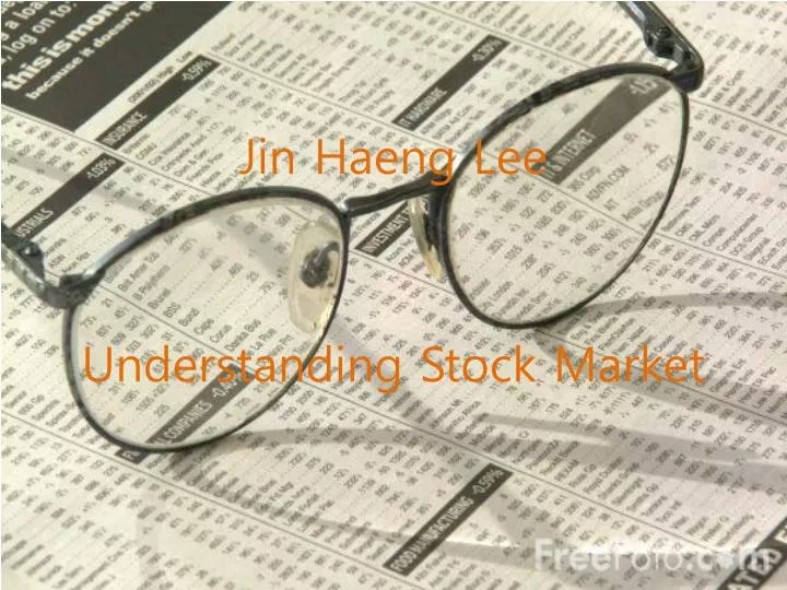 jin haeng lee understanding stock market