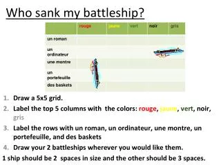 Who sank my battleship?