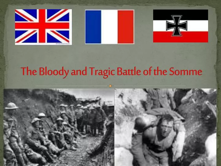 the bloody and tragic battle of the somme