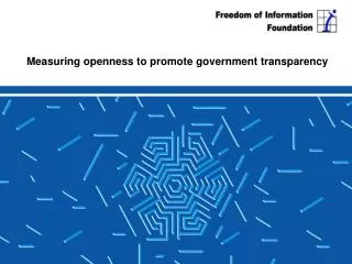 Measuring openness to promote government transparency