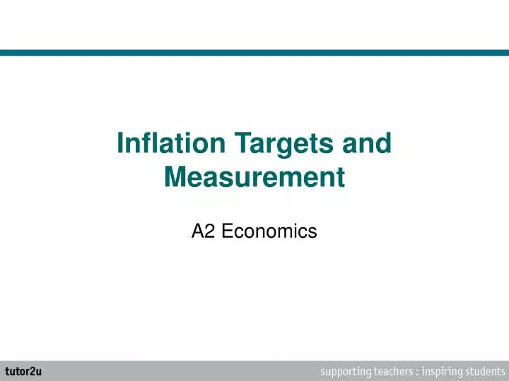 inflation targets and measurement