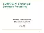 COMP791A: Statistical Language Processing - slide 1