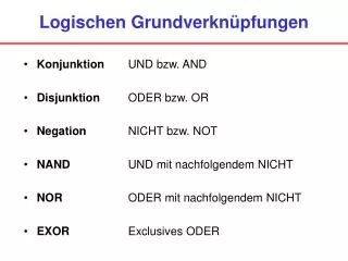 logischen grundverkn pfungen