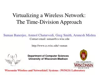 Virtualizing a Wireless Network: The Time-Division Approach