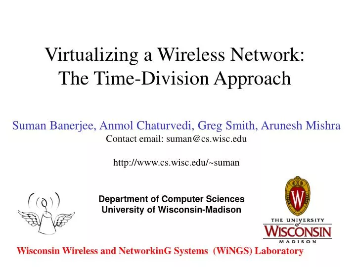 virtualizing a wireless network the time division approach