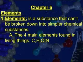 Chapter 6 Elements
