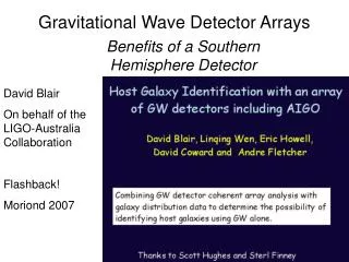Gravitational Wave Detector Arrays