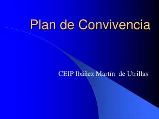 plan de convivencia