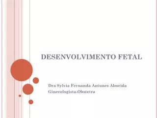 desenvolvimento fetal