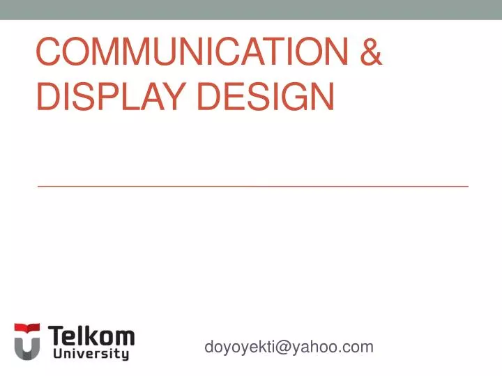 communication display design