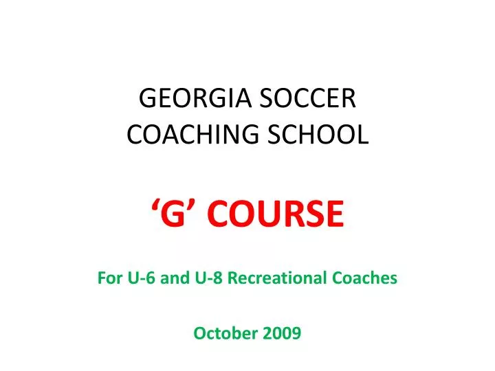 georgia soccer coaching school
