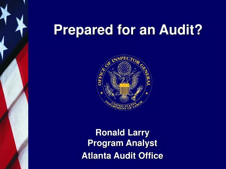 prepared for an audit