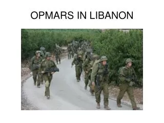 OPMARS IN LIBANON