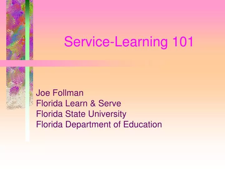 service learning 101