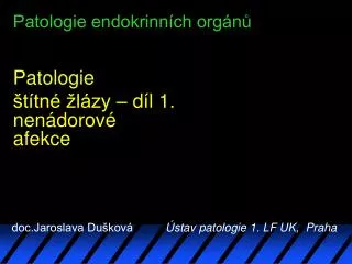 patologie endokrinn ch org n