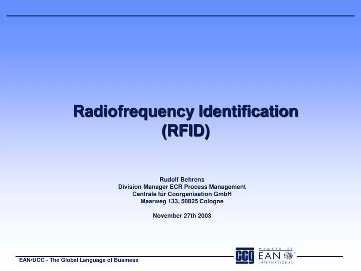 radiofrequency identification rfid