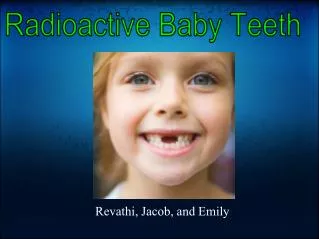 Revathi, Jacob, and Emily