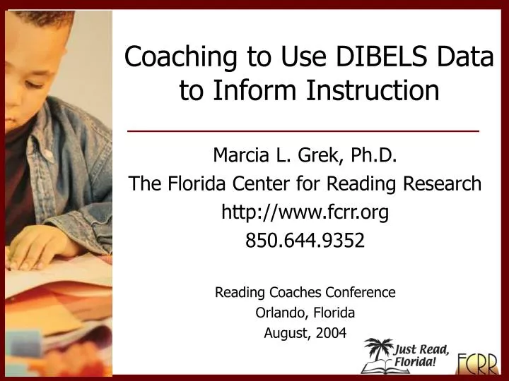 coaching to use dibels data to inform instruction
