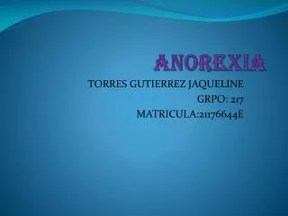 anorexia