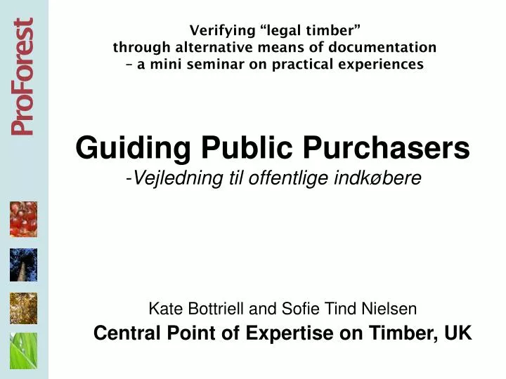 guiding public purchasers vejledning til offentlige indk bere