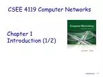 Introduction to Computer Networks: Overview, Protocols, and Internet Infrastructure - slide 1