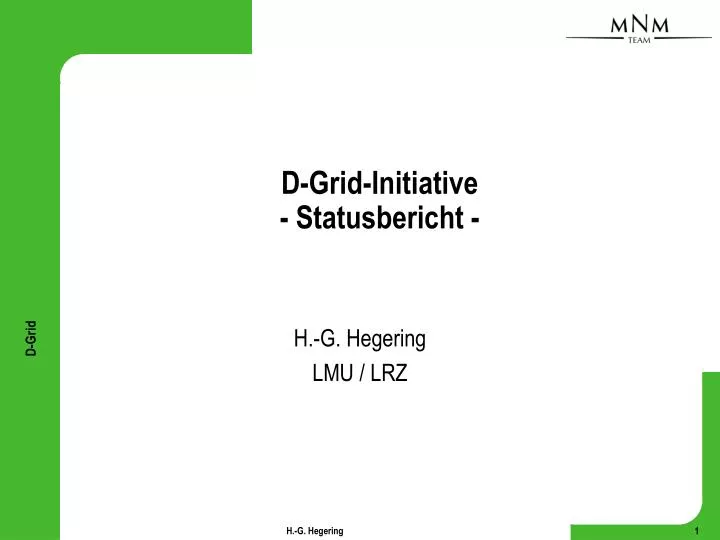 d grid initiative statusbericht