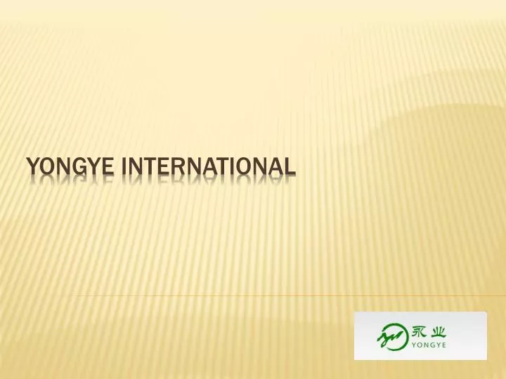 yongye international