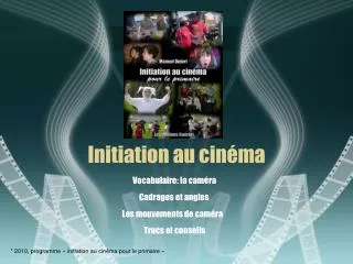initiation au cin ma