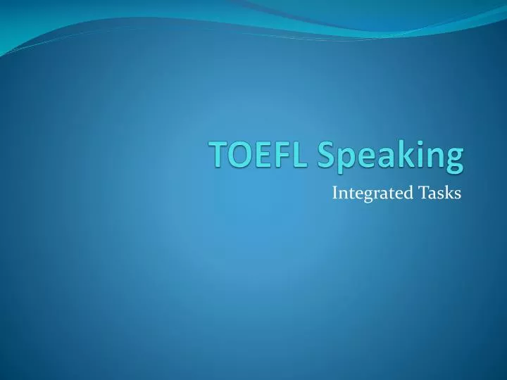 toefl speaking