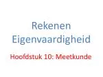 Rekenen Eigenvaardigheid - slide 1