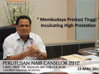 membudaya prestasi tinggi inculcating high prestation