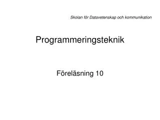 programmeringsteknik
