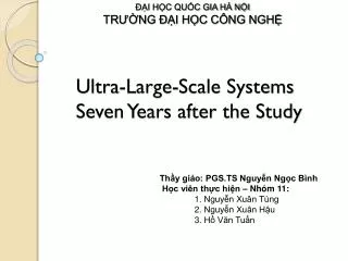 ultra large scale systems seven years after the study